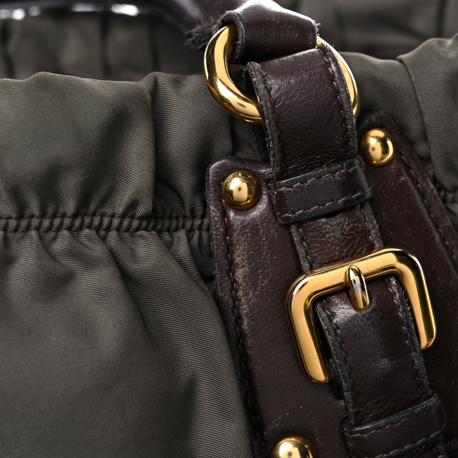 Prada Tessuto Nylon Gaufre Tote Fumo 21 of 40