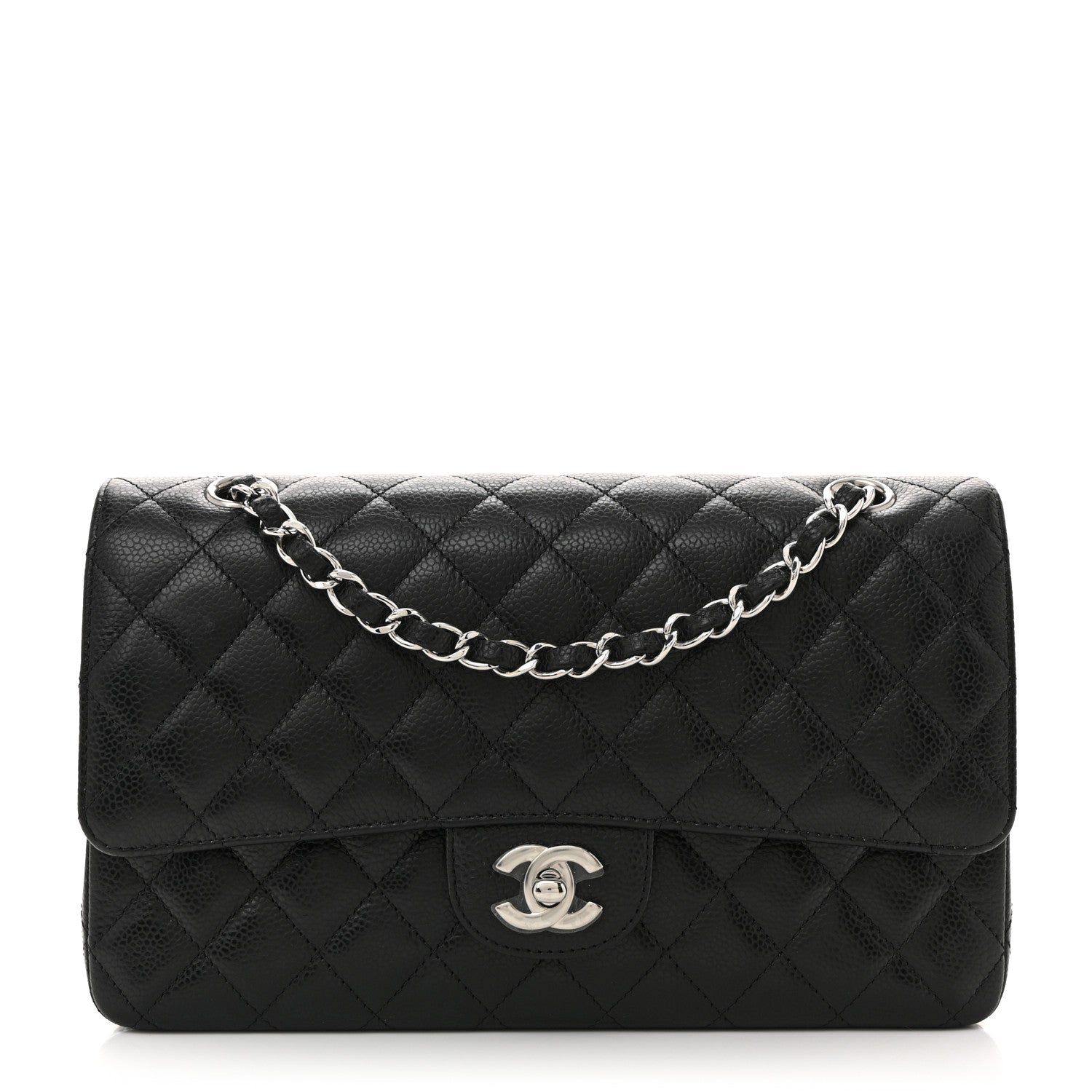 Chanel Caviar Quilted Medium Double Flap Black 1 of 10