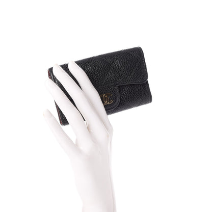 Chanel Caviar Quilted 6 Key Holder Black 2 of 11