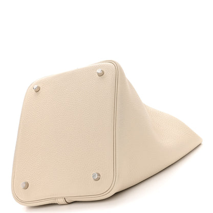 Hermes Taurillon Clemence Picotin Lock 22 MM Beton 10 of 11