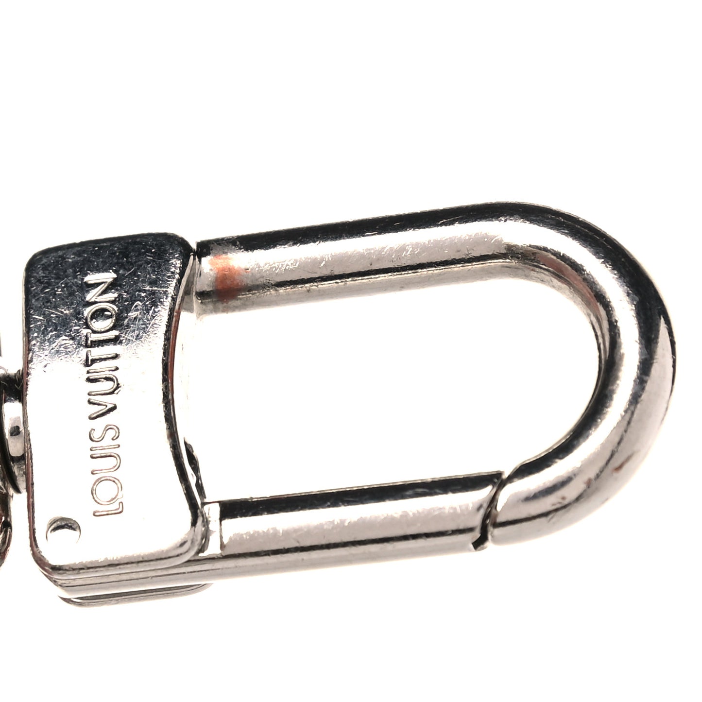 LV Facettes Bag Charm Key Holder Silver