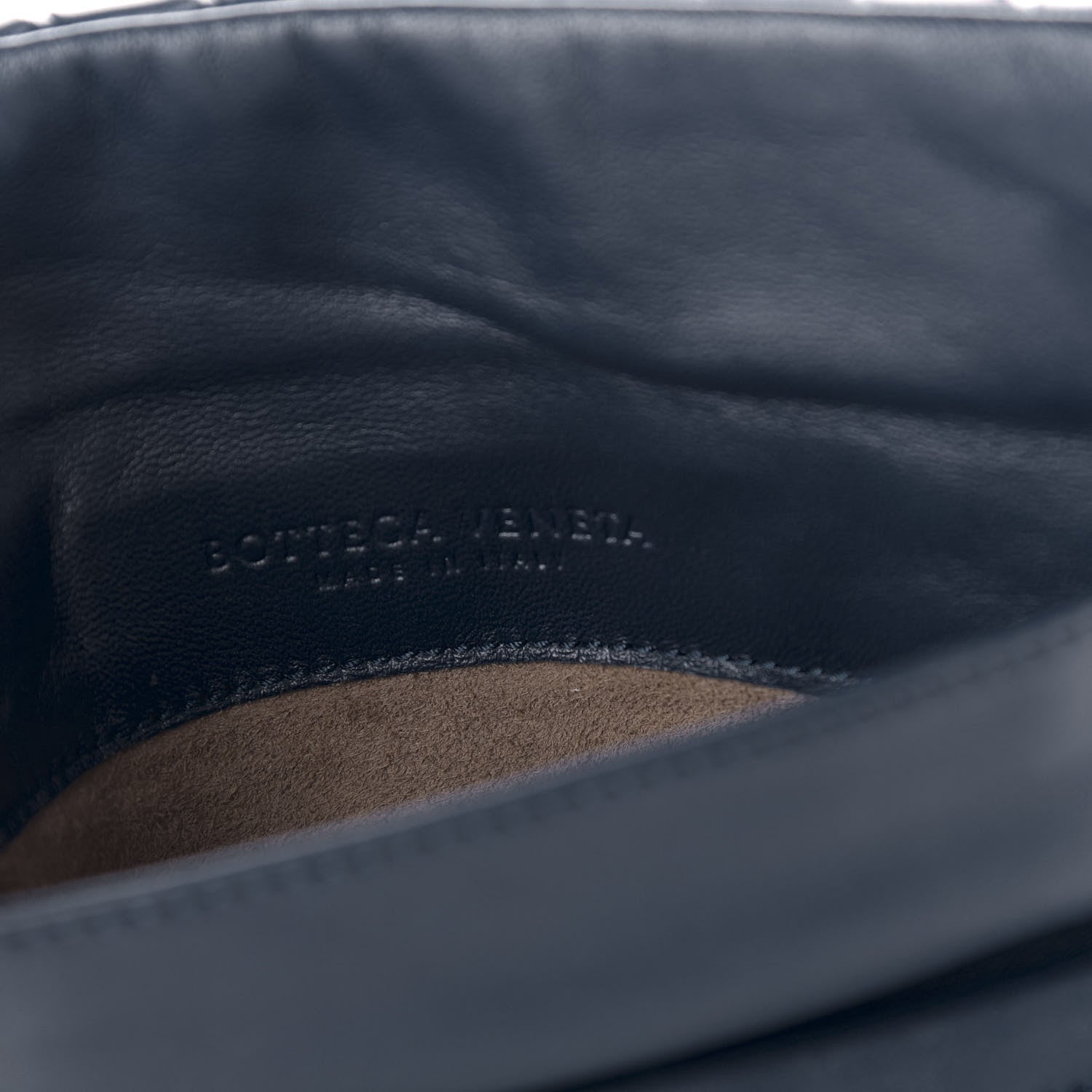 Bottega Veneta Nappa Intrecciato Mini Chain Messenger Denim 8 of 9