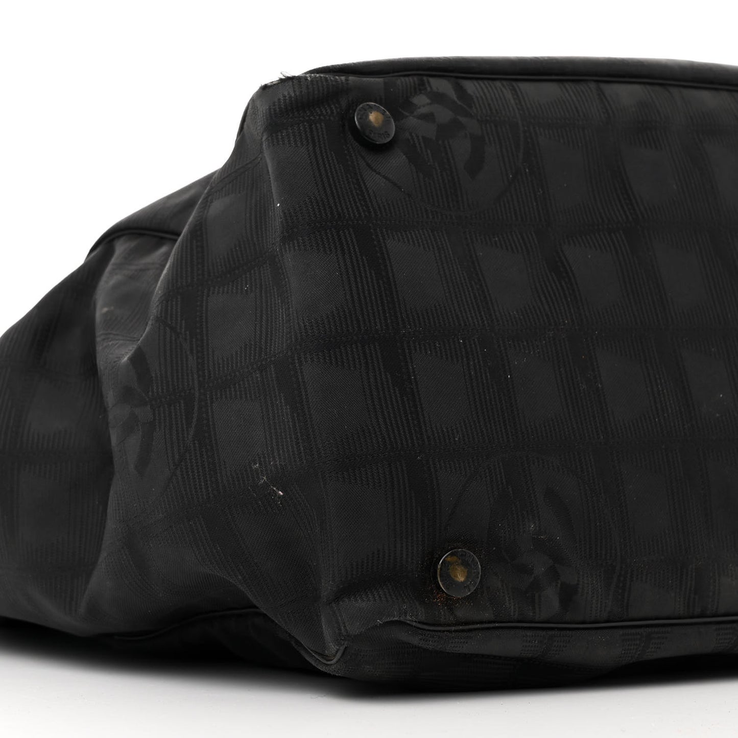 Nylon Medium Travel Tote Black