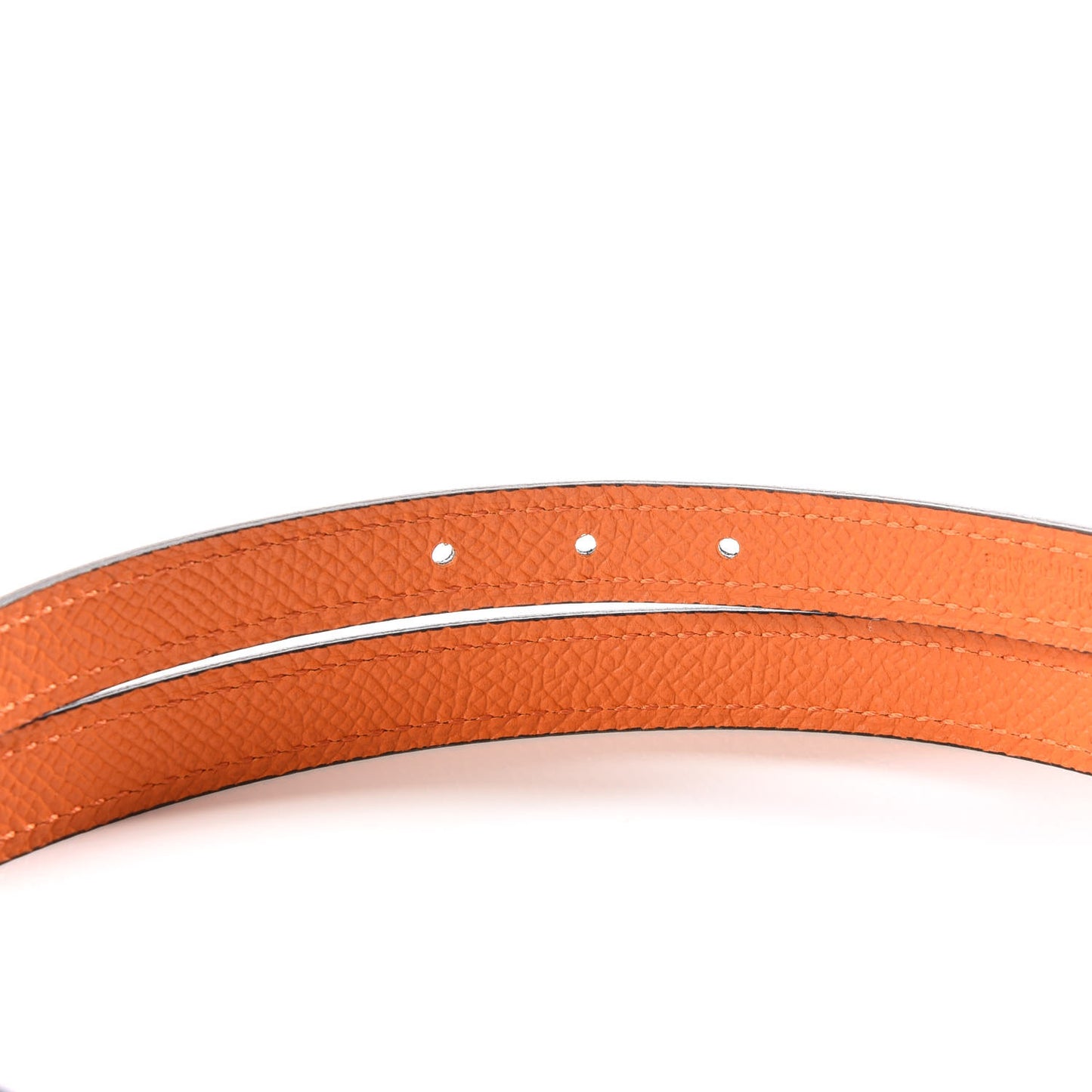 Swift Epsom 13mm Mini Laquee Reversible Belt 70 Black Orange