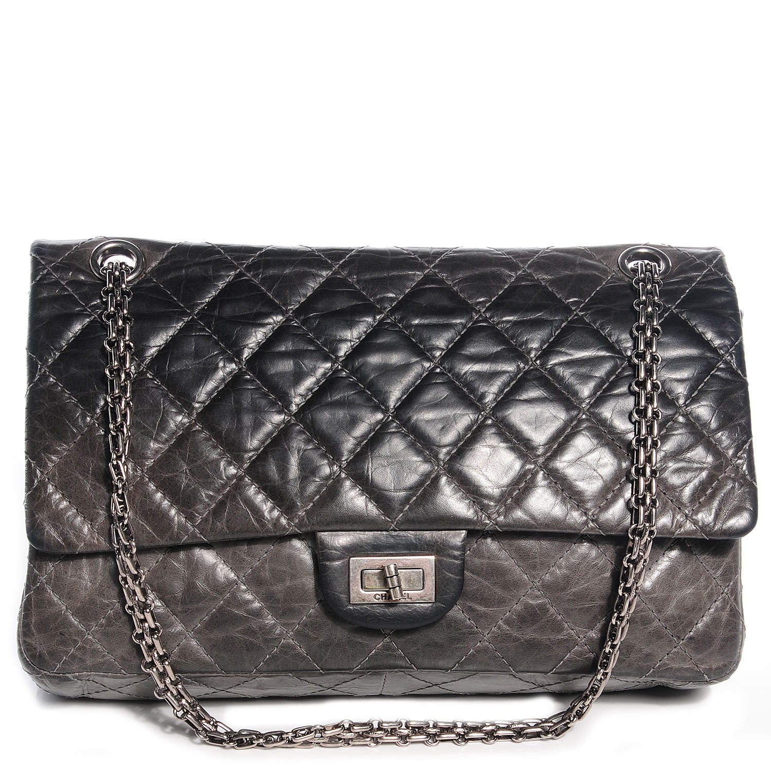 Chanel Aged Calfskin 2.55 Reissue 226 Flap Grey 1 of 9
