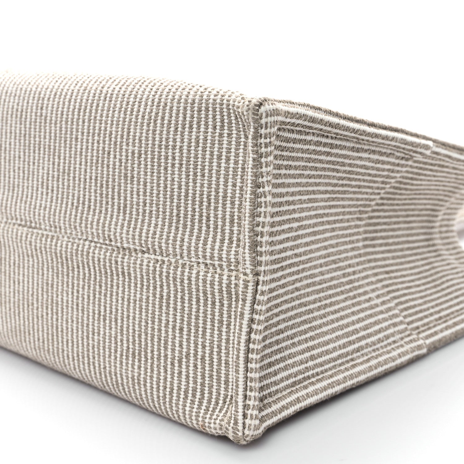 Celine Canvas Calfskin Striped Triomphe Large Cabas Beige 12 of 12