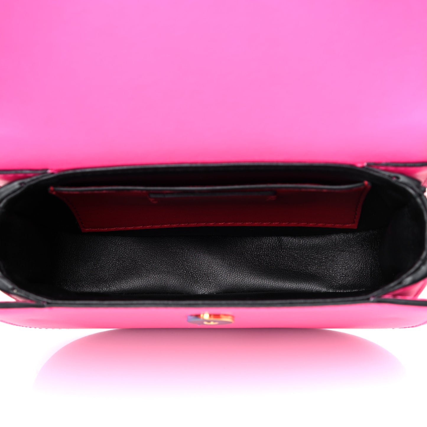 Calfskin Small Supervee Crossbody Bag Azalea