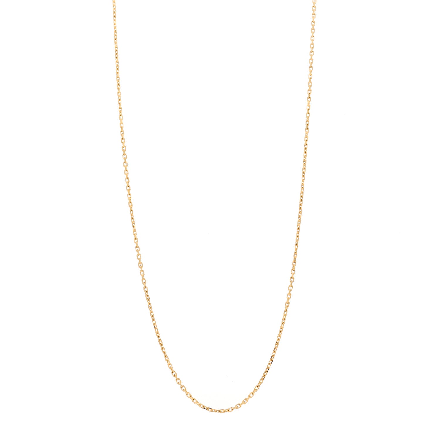 Van Cleef & Arpels 18K Yellow Gold Trace Chain Necklace 1 of 6
