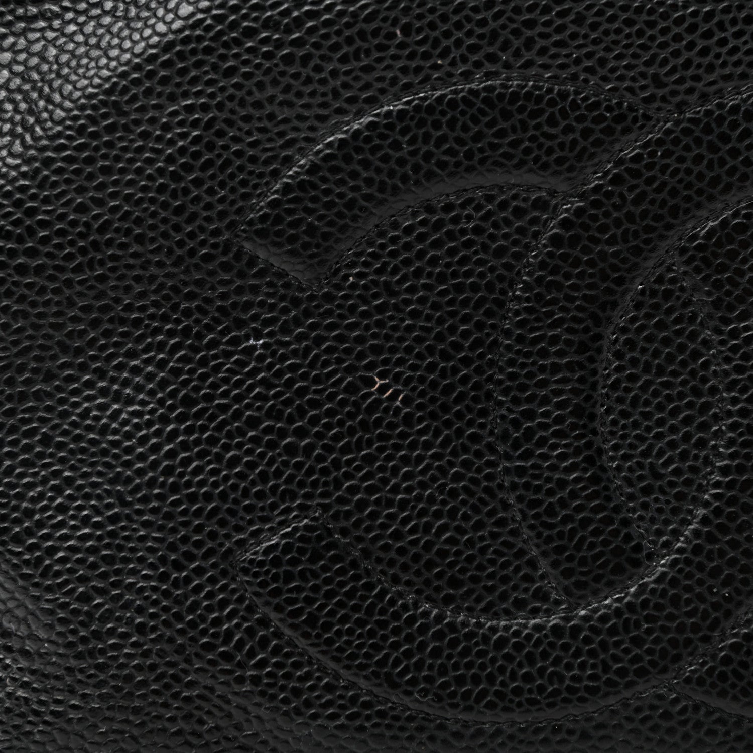 Chanel Caviar Timeless CC Cosmetic Pouch Black 8 of 9