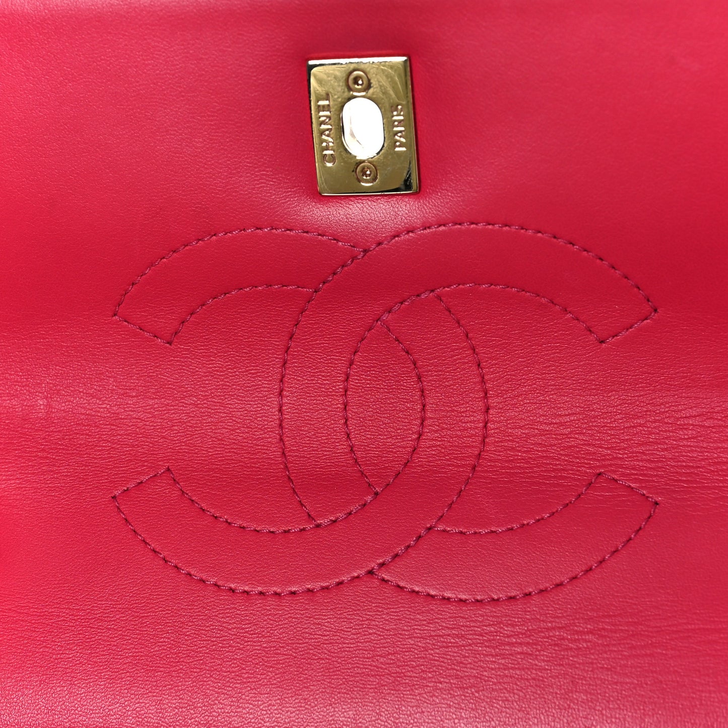 Lambskin Quilted Small Trendy CC Flap Dual Handle Bag Pink