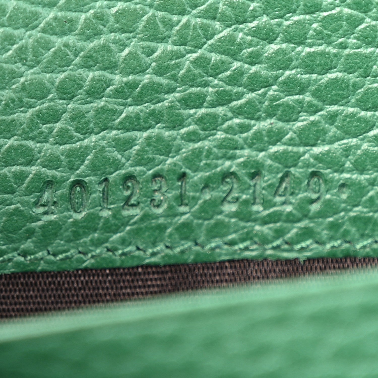 Gucci Calfskin Mini Dionysus Chain Wallet Emerald 8 of 13