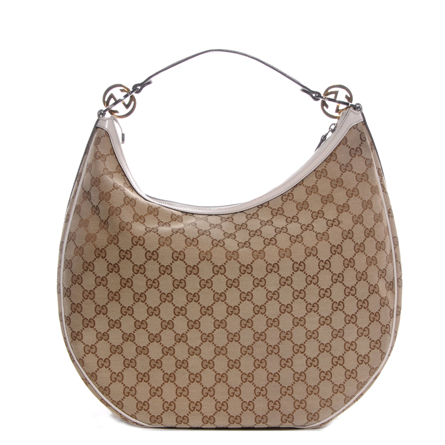 Monogram GG Twins Large Hobo Ivory