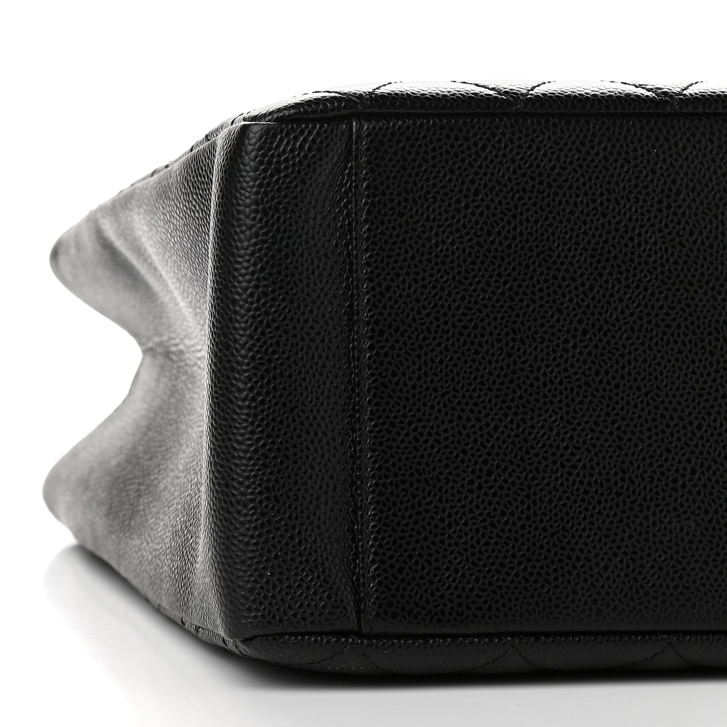 Caviar Quilted Grand Shopping Tote GST Black
