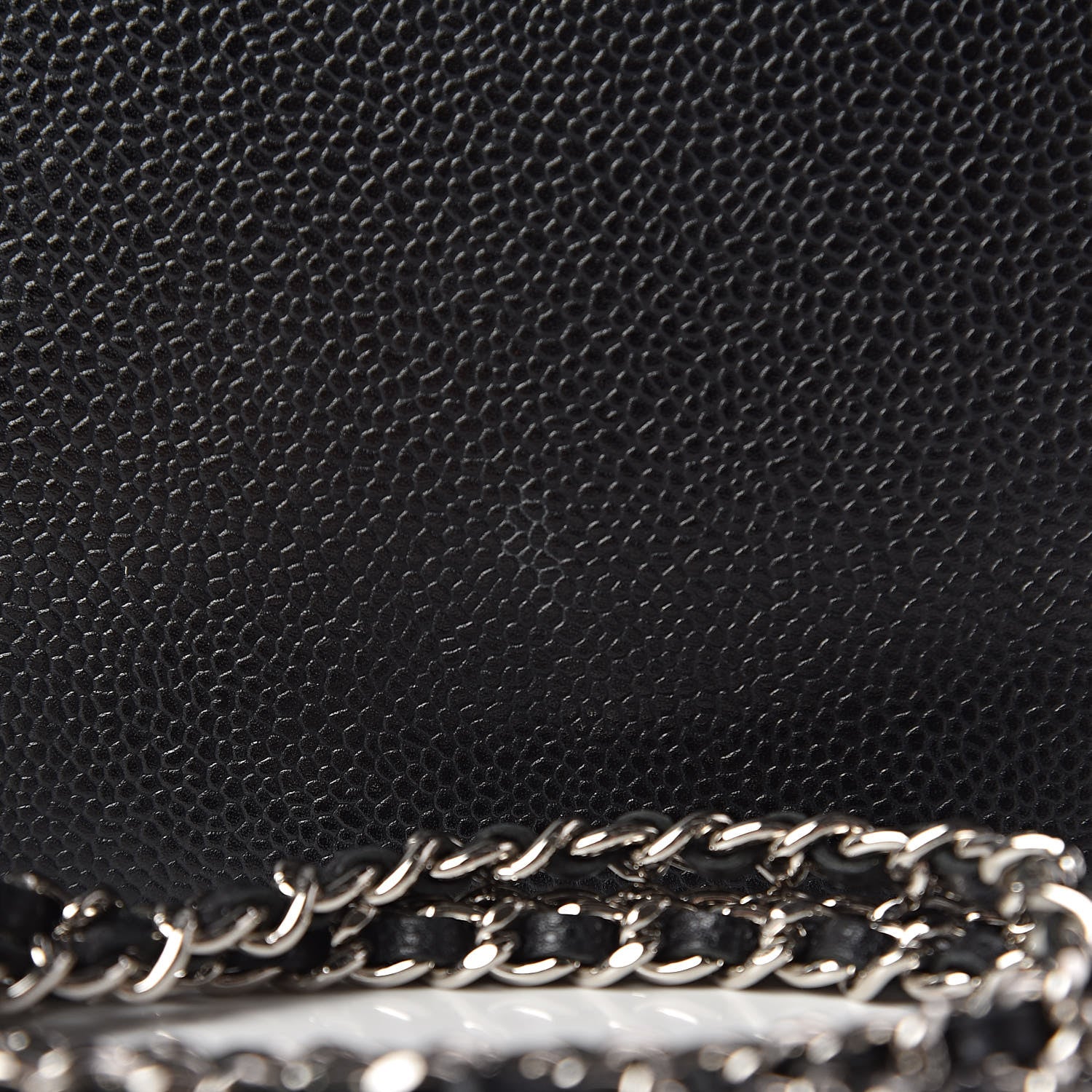 Chanel Caviar Timeless CC Wallet On Chain WOC Black 14 of 16