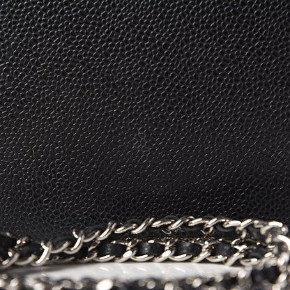 Chanel Caviar Timeless CC Wallet On Chain WOC Black 14 of 16