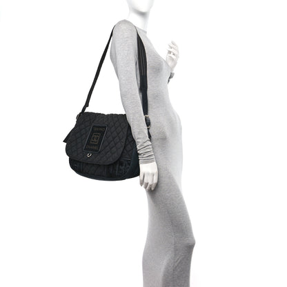 Chanel Canvas Pony Hair Quilted Sport CC Messenger Black 2 of 12