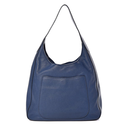 Prada Vitello Daino Pocket Hobo Bag Blue 1 of 8