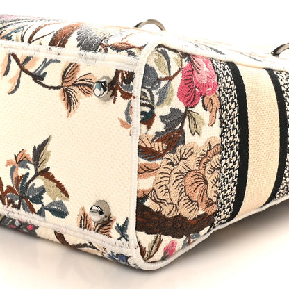 Christian Dior Canvas Embroidered Jardin D'Hive Medium Lady D-Lite Ecru Multicolor 10 of 10