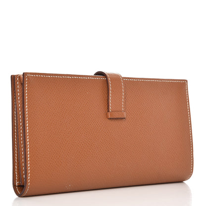 Hermes Epsom Bearn Gusset Wallet Gold 3 of 7