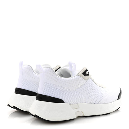 Hermes Technical Knit Suede Heros Sneakers 38 White 5 of 9