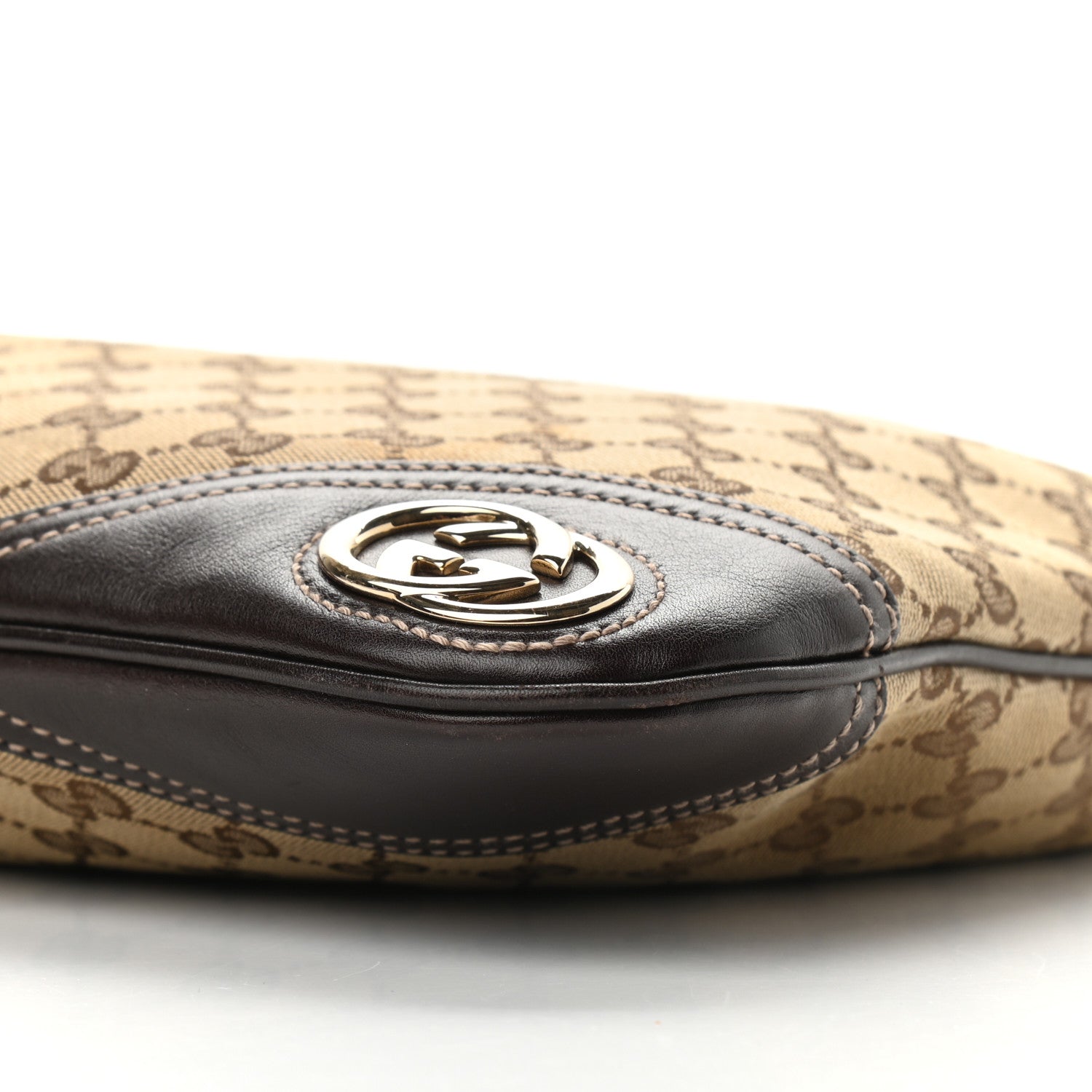 Gucci Monogram Medium New Britt Hobo Dark Brown 8 of 8
