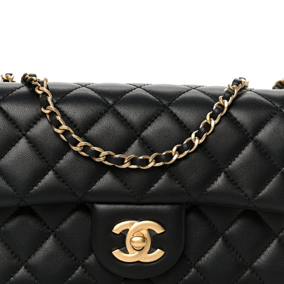 Chanel Lambskin Quilted Mini Rectangular Pearl Crush Flap Black 9 of 12
