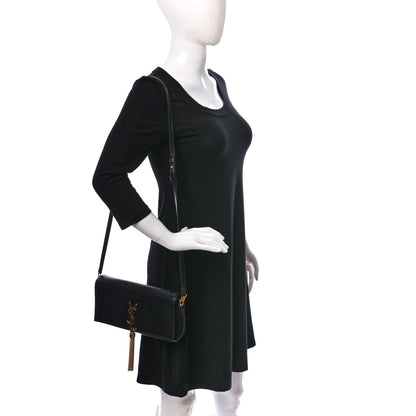 Saint Laurent Lambskin Monogram Tassel Kate 99 Black 3 of 10