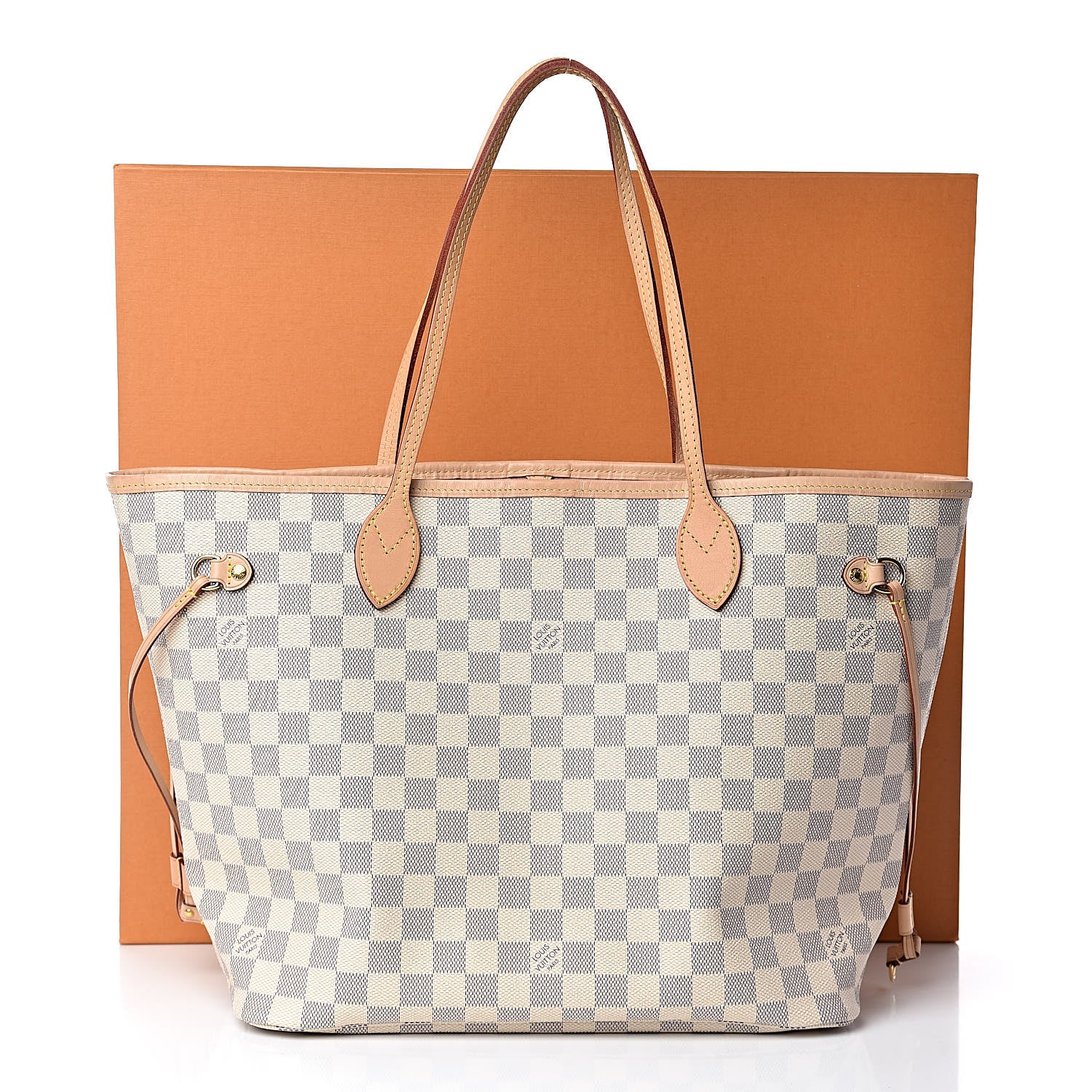 Louis Vuitton Damier Azur Neo Neverfull MM Rose Ballerine 13 of 13