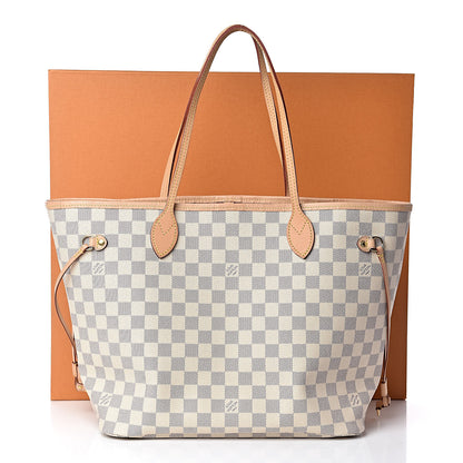 Louis Vuitton Damier Azur Neo Neverfull MM Rose Ballerine 13 of 13