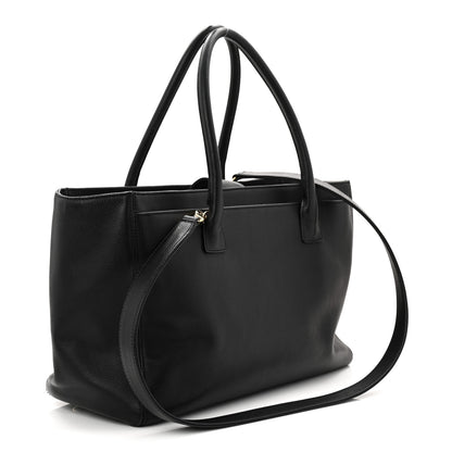 Chanel Calfskin Cerf Executive Shopper Tote Black 3 of 11