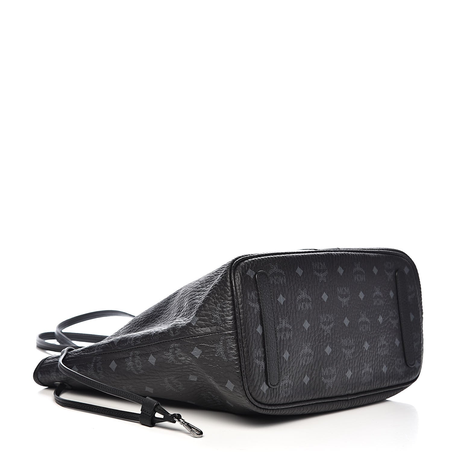 MCM Visetos Medium Liz Reversible Shopper Tote Black 7 of 15
