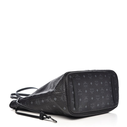 MCM Visetos Medium Liz Reversible Shopper Tote Black 7 of 15