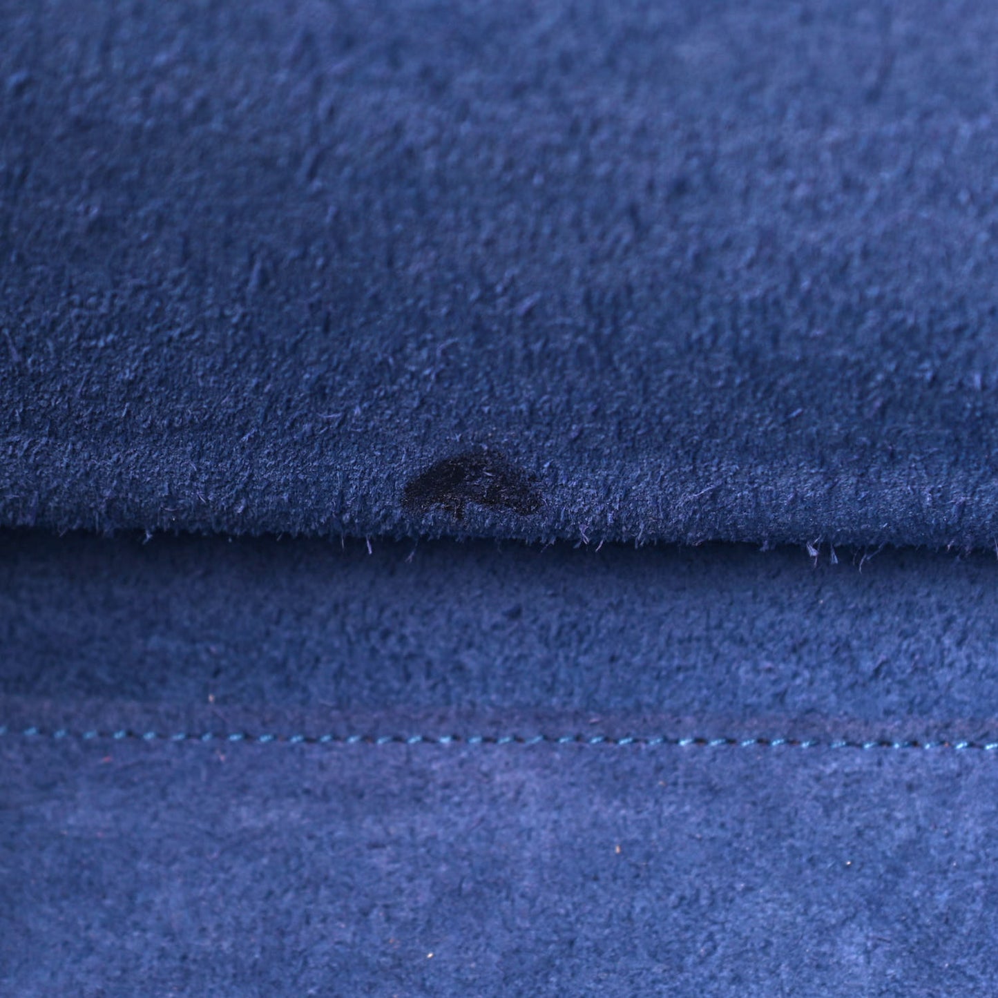 Drummed Calfskin Mini Luggage Indigo