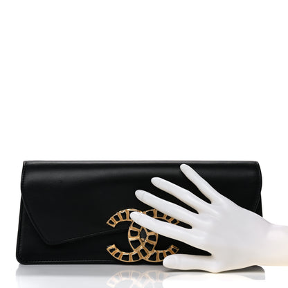 Chanel Lambskin Evening In Egypt Clutch Black 2 of 15