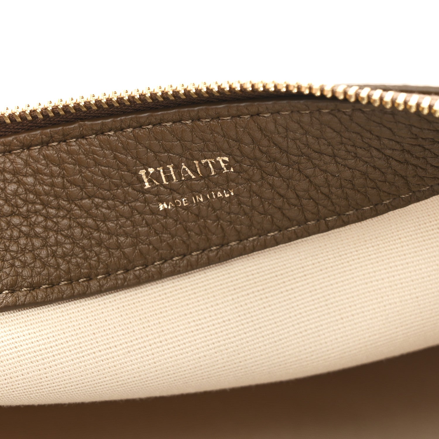 Khaite Canvas Calfskin August Hobo Cream 6 of 10