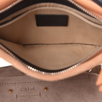 Chloe Smooth Calfskin Suede Roy Double Shoulder Bag Merino Grey Blushy Pink 6 of 10