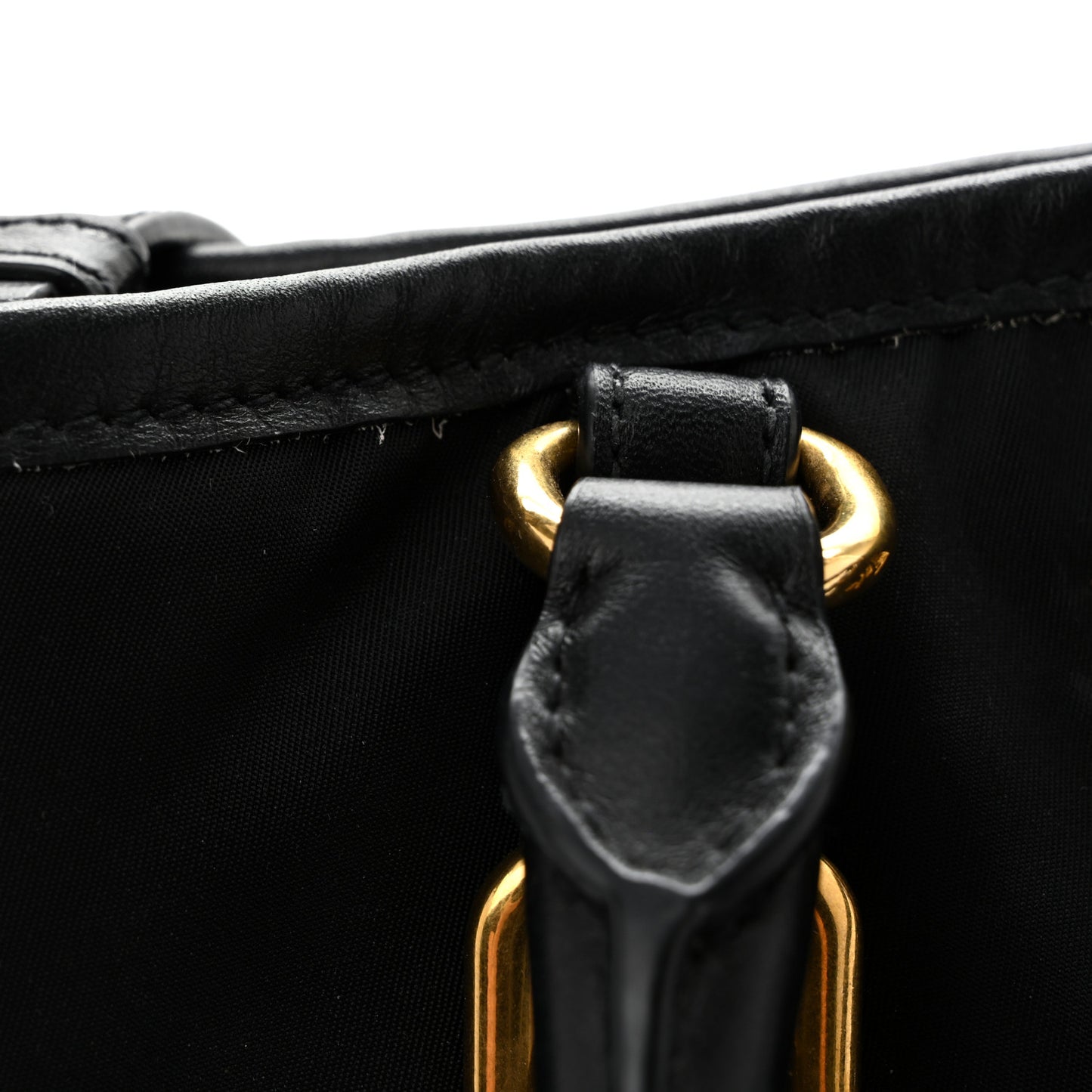 Tessuto Nylon Soft Calf Tote Black