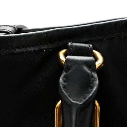 Prada Tessuto Nylon Soft Calf Tote Black 11 of 13