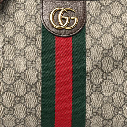 Gucci GG Supreme Monogram Web Small Ophidia Half Moon Hobo Brown 8 of 13