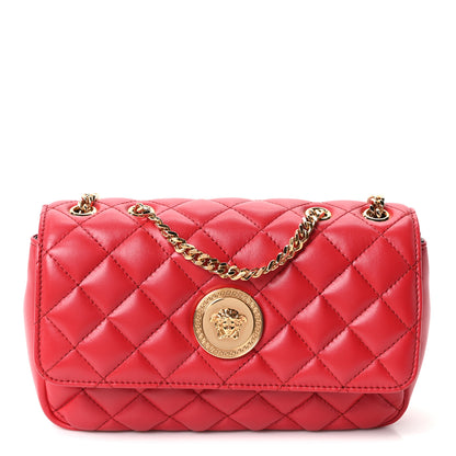 Versace Nappa Quilted Medusa Chain Crossbody Red 1 of 10