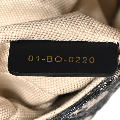 Christian Dior Oblique Mini Saddle Bag Blue 7 of 10