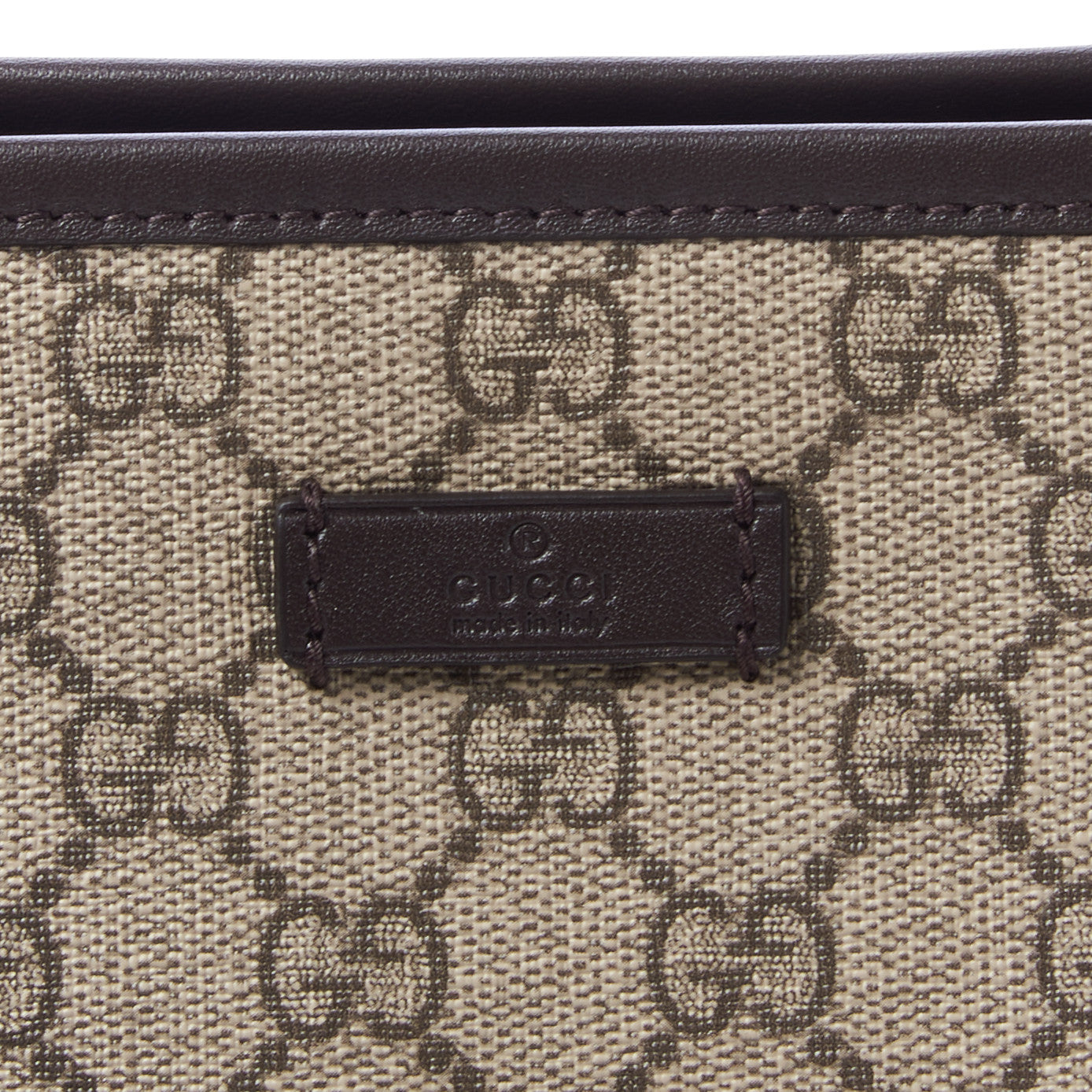 GG Plus Monogram Medium Flat Messenger Bag Dark Brown