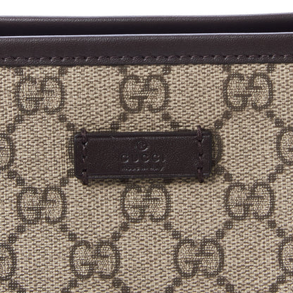 Gucci GG Plus Monogram Medium Flat Messenger Bag Dark Brown 8 of 10