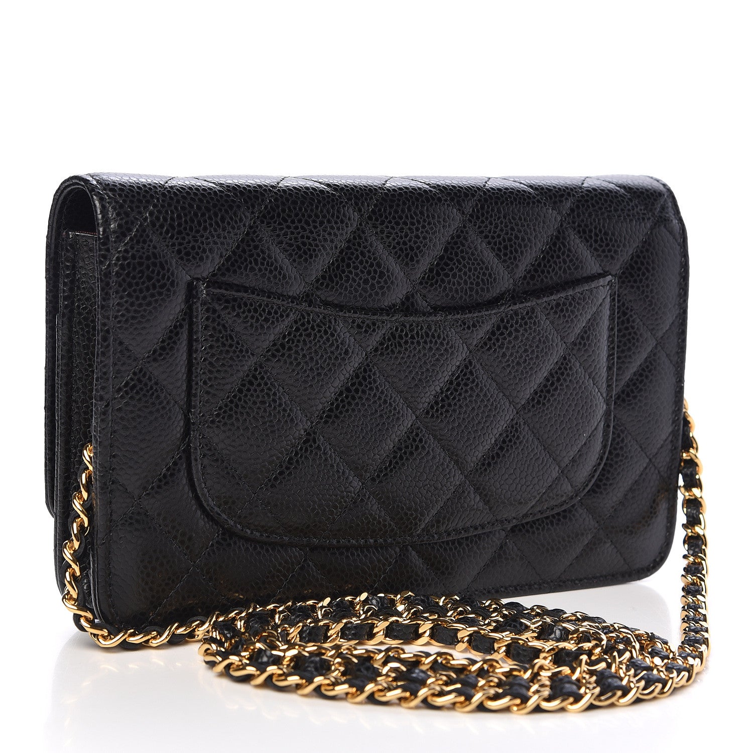Chanel Caviar Quilted Wallet On Chain WOC Black 3 of 11