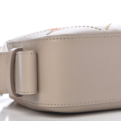 Chloe Smooth Calfskin Little Horses Embroidered Shoulder Bag Pastel Grey 9 of 10