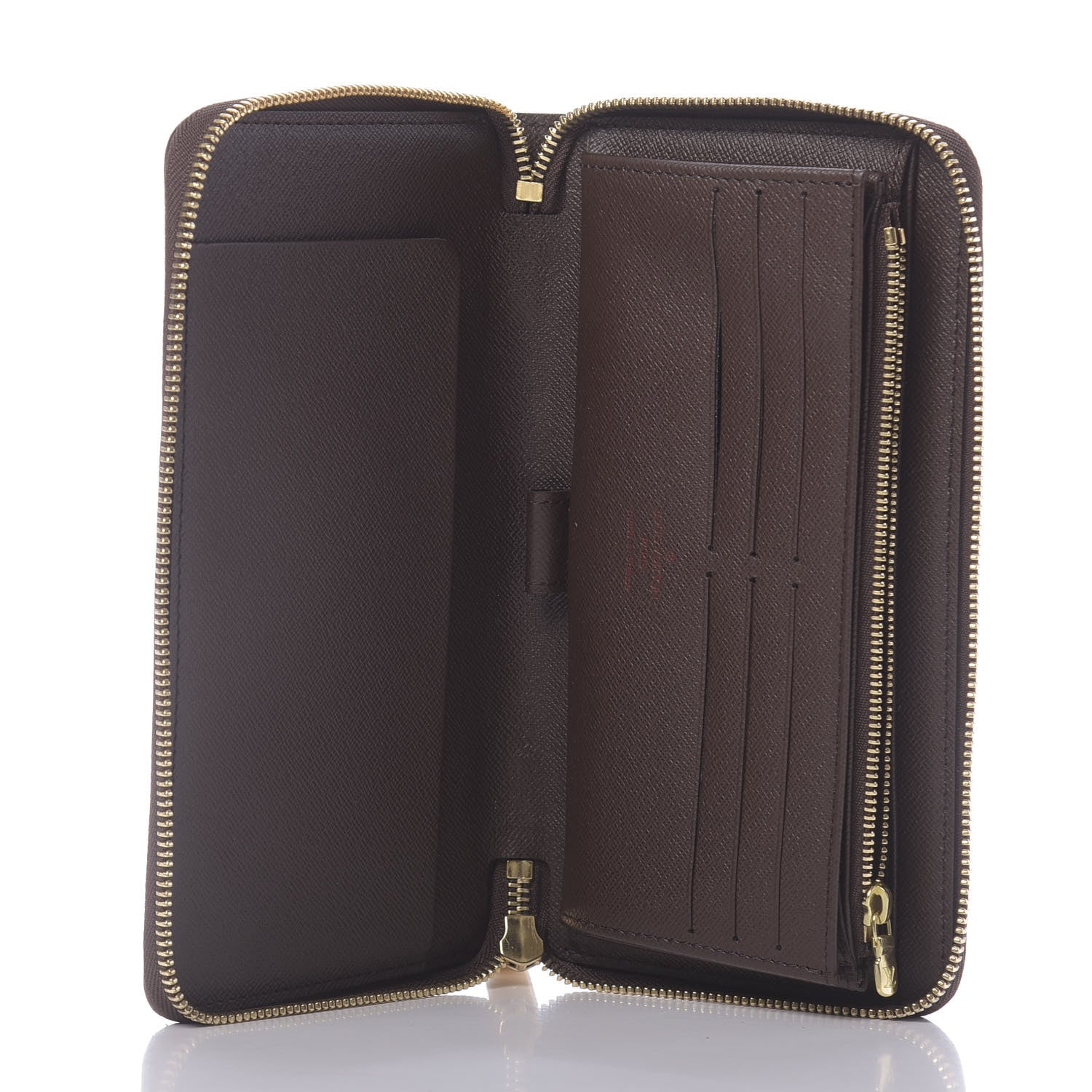 Louis Vuitton Damier Ebene Zippy Organizer Wallet 5 of 10