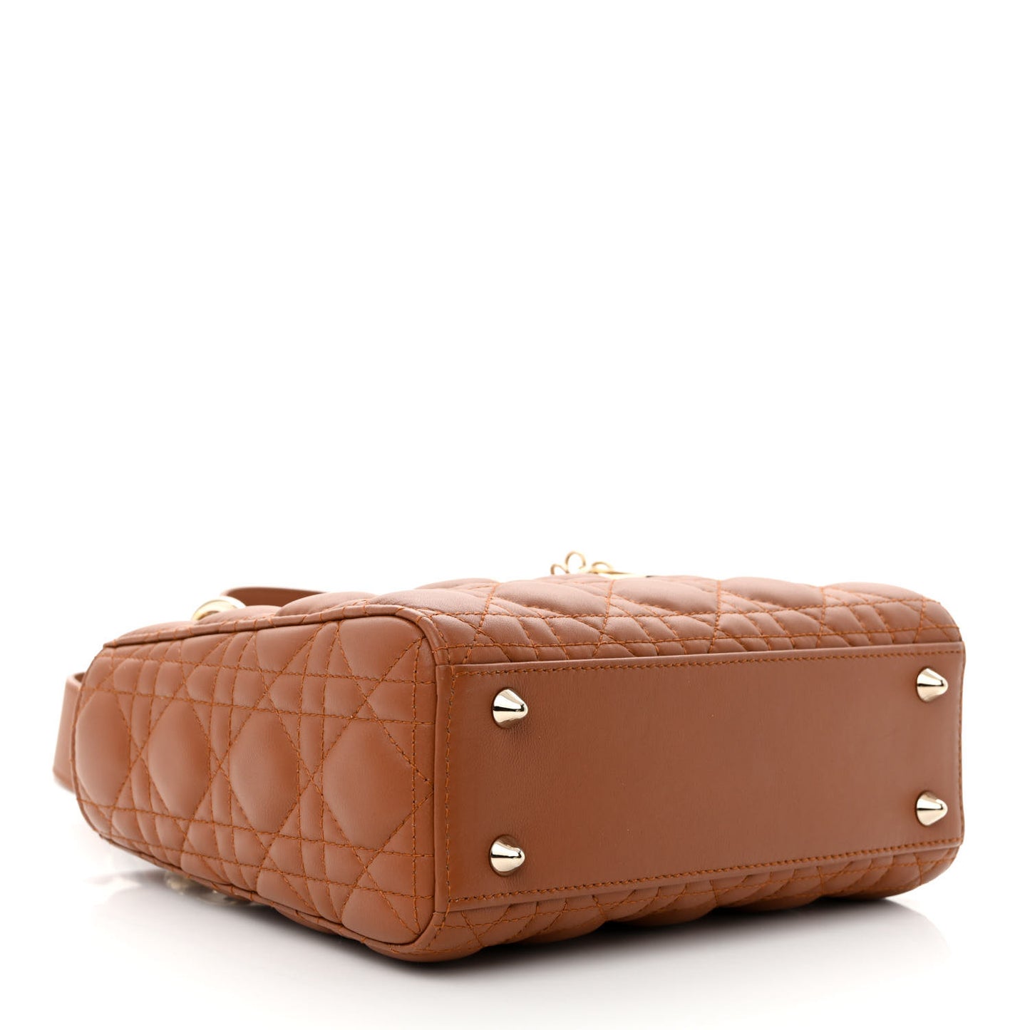Calfskin Cannage Small My ABCDior Lady Dior Tan