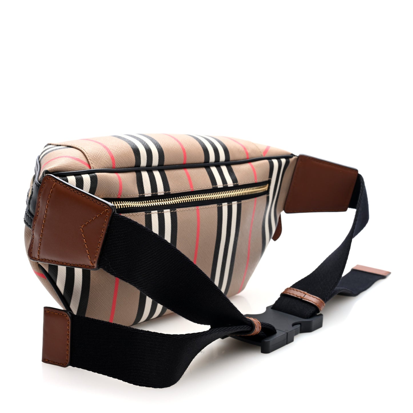 E-Canvas Icon Stripe Sonny Bum Bag Archive Beige