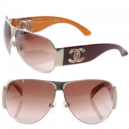 Chanel CC Aviator Sunglasses 4153 1 of 5