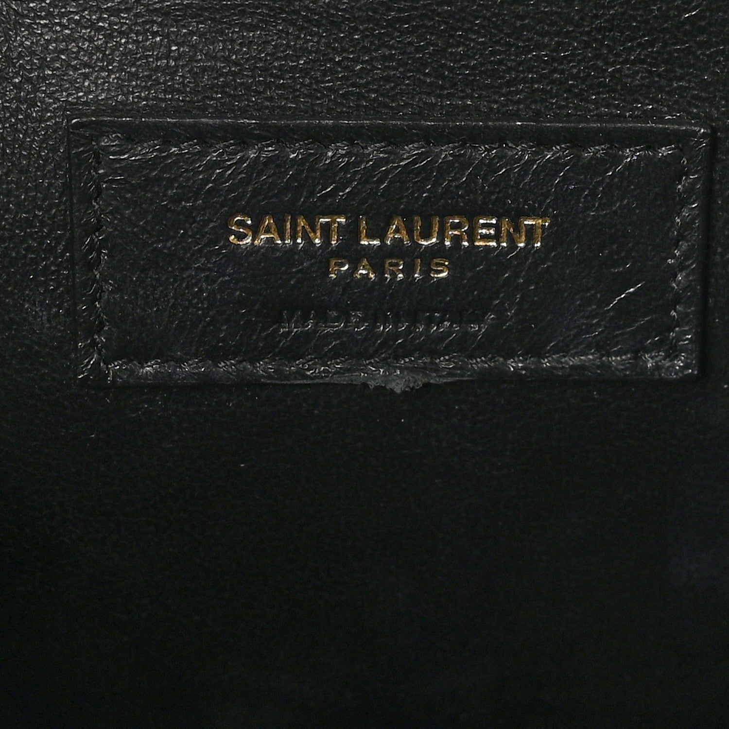 Saint Laurent Grain De Poudre Textured Mixed Matelasse Triquilt Medium Monogram Satchel Black 6 of 10
